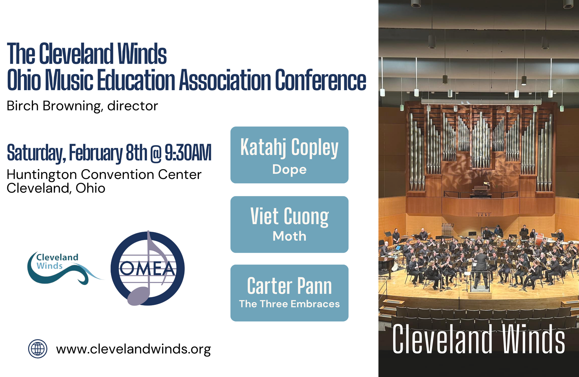 Cleveland Winds to Perform at OMEA Conference