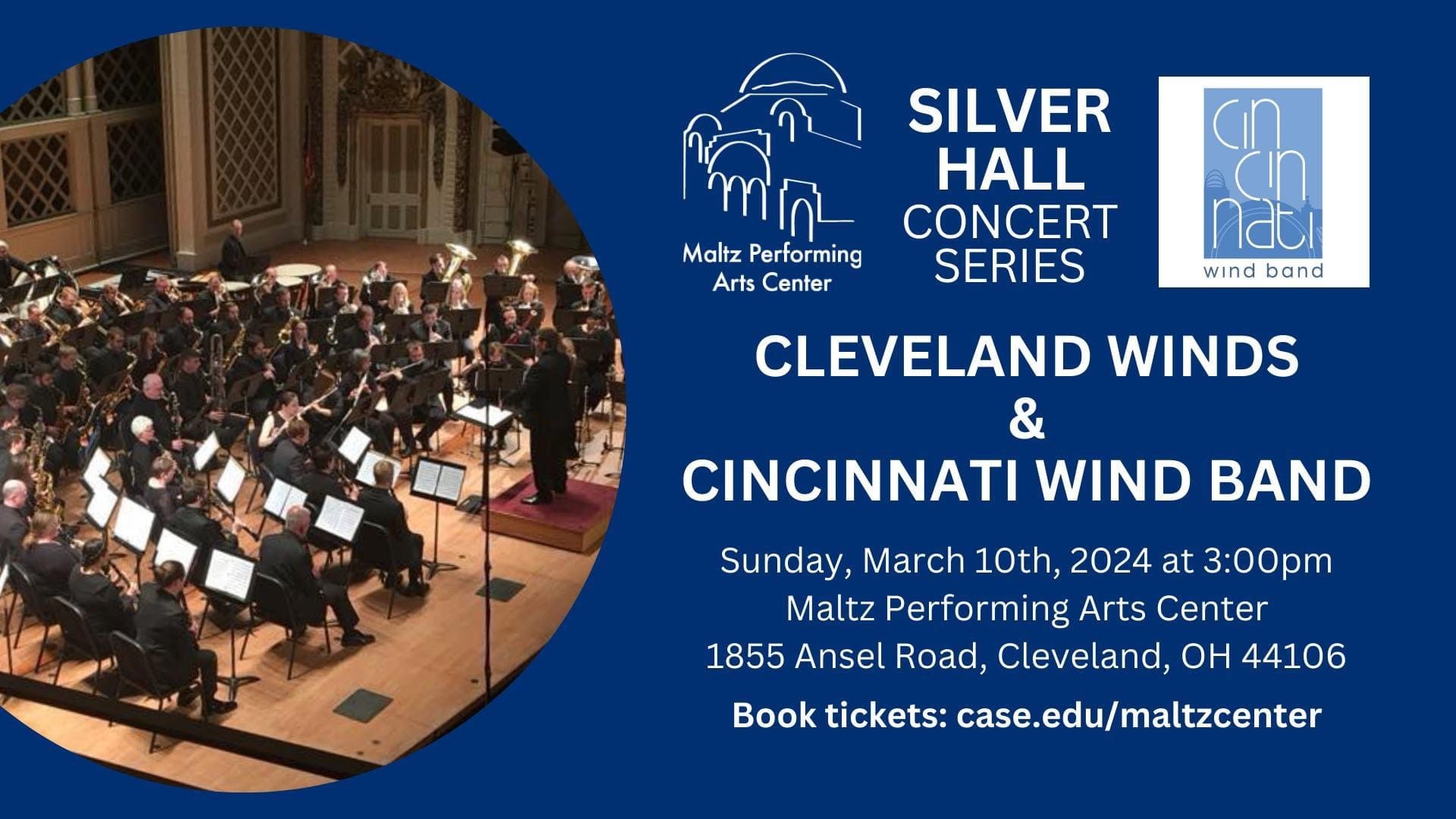 Cleveland Winds at Maltz Performing Arts Center - March 10, 2024